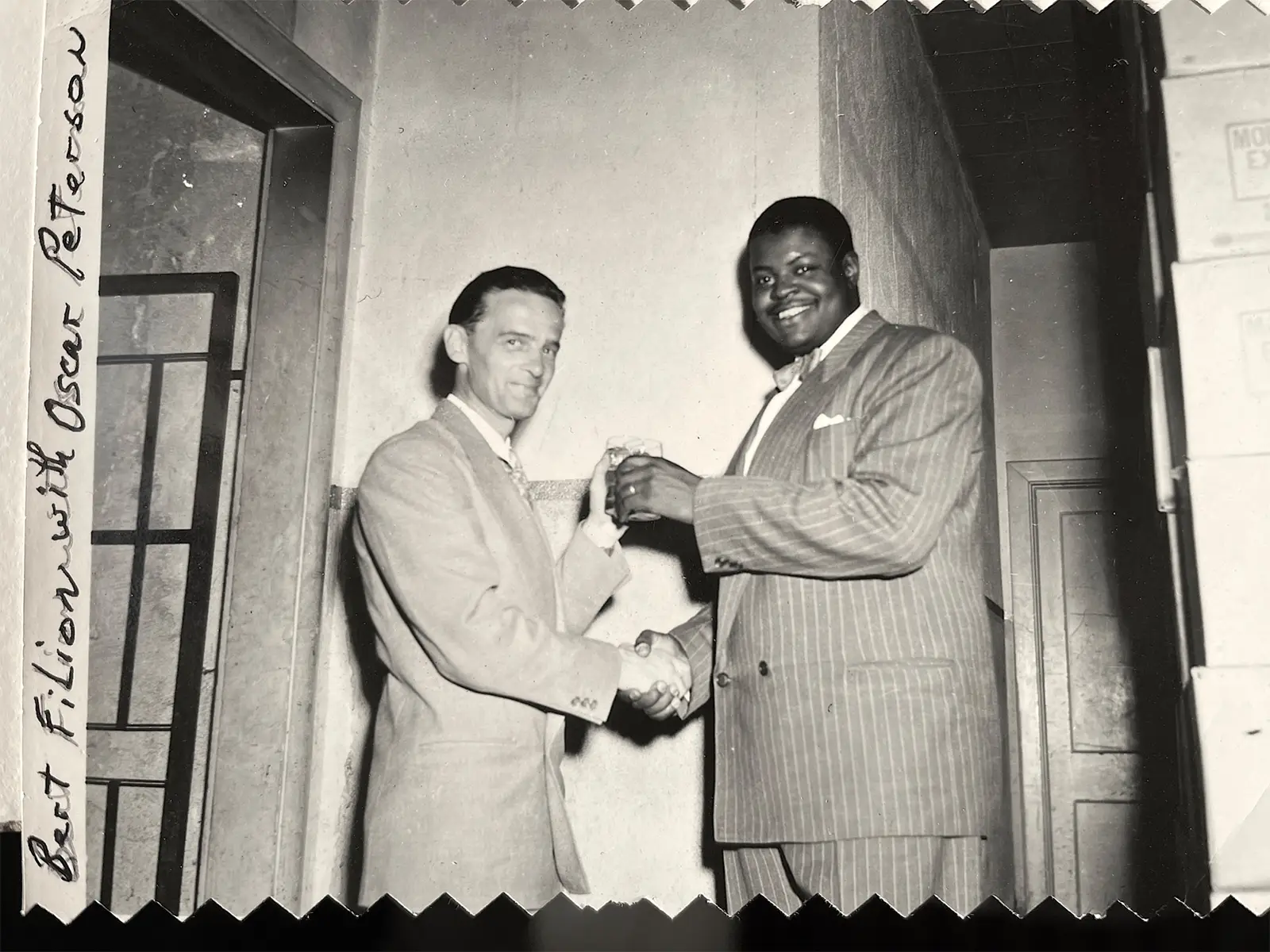Bert Filion et jazzman Oscar Petersen - Vie de Château