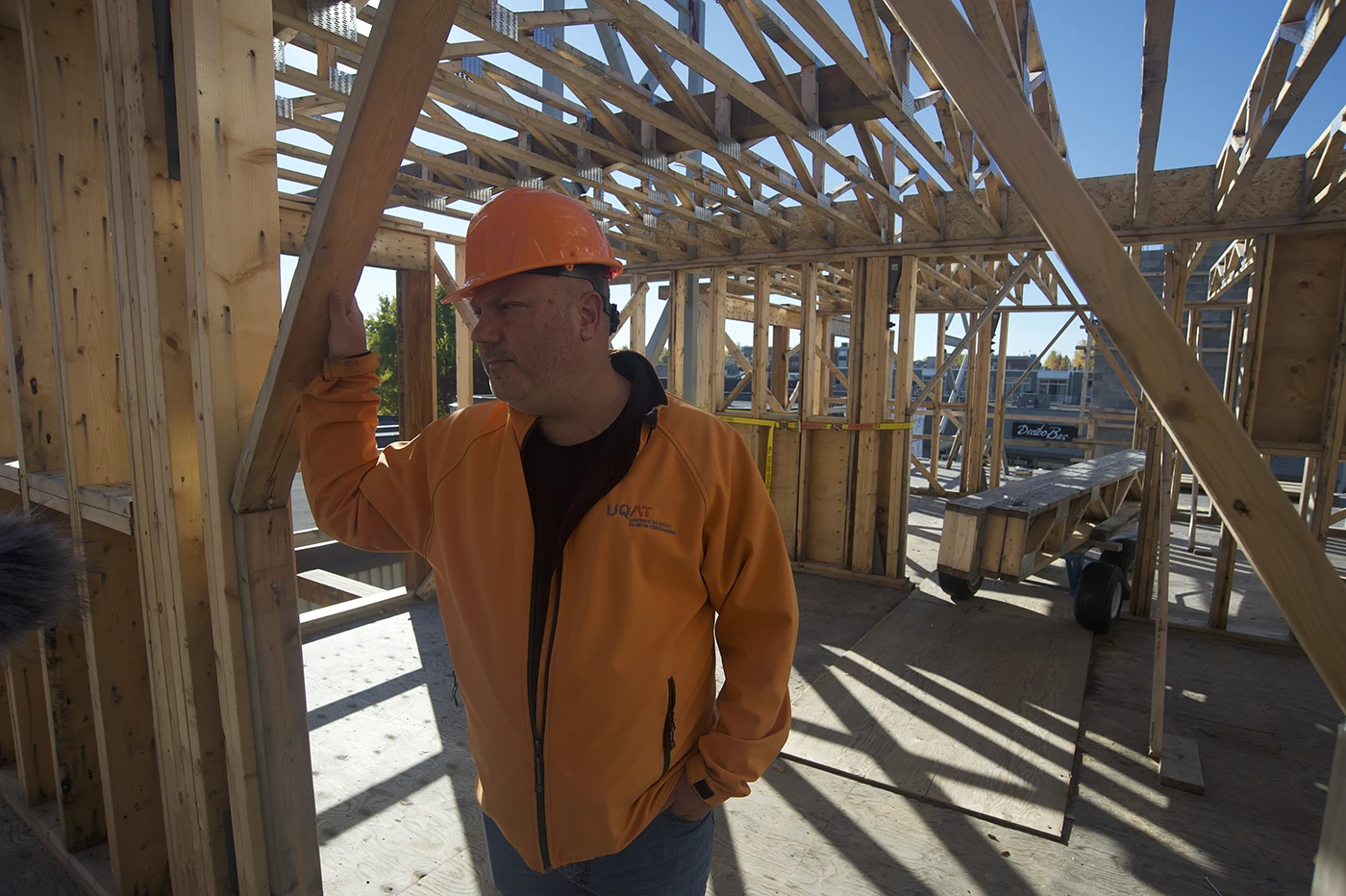 Stéphane Grenier sur le chantier - Vie de Château